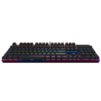 雷柏（Rapoo） V500PRO 有线背光机械键盘 104键全尺寸游戏电竞笔记本电脑多媒体办公吃鸡全键无冲键盘 茶轴