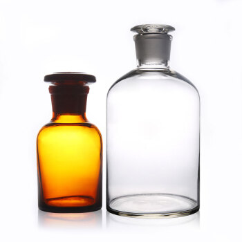 冰禹 BY-7010 试剂瓶 玻璃细口瓶 透明小口瓶 白色细口瓶 60mL