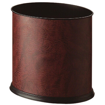 南 GPX-106B 南方椭圆单层垃圾桶 酒红色皮 商用垃圾桶 酒店宾馆客房果皮桶