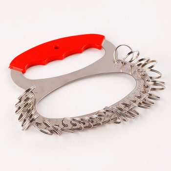 优必利 钥匙盘 带护套28位加厚舒适手提金属钥匙板标签分类管理钥匙扣 洒店宾馆房东大钥匙串