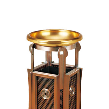 南 GPX-173N4 宝塔古铜座地烟灰桶 古铜 商场垃圾桶 酒店落地烟灰桶立式果皮桶商场垃圾筒 