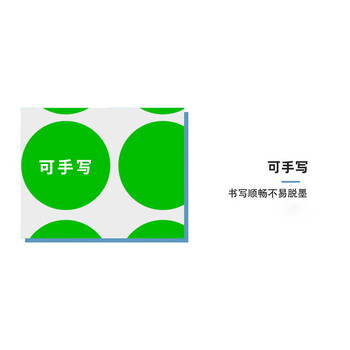 飞尔（FLYER）不干胶分类记号贴 彩色圆点贴 圆点标签颜色贴纸【浅绿色 19MM 一张70枚】50张起批