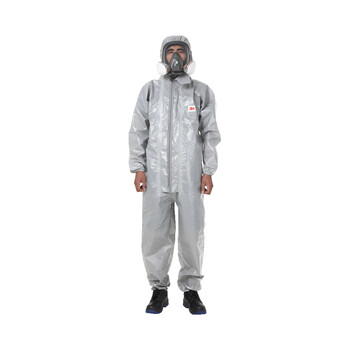 3M4570防护服连体带帽防喷溅无纺布复合膜双拉链防化/单防护服L码1件可定制