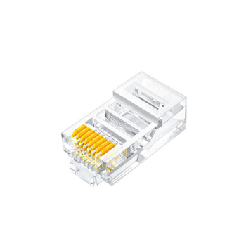 东电通信（DODEM）超五类非屏蔽RJ45网络水晶头 8P8C三叉式 网线接头 100个/盒