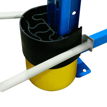 稳斯坦 WST255 货架防撞护角 立柱护角防撞护腿货架包角 叉车货架塑料护角 黑色80-100