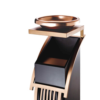 南 GPX-78C3 南方新概念烟灰桶  砂钢镀玫瑰金 垃圾桶 公用不锈钢垃圾箱果皮桶