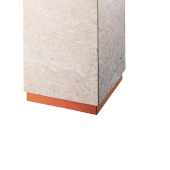 南 GPX-7E 大理石座地 南方垃圾桶  玫瑰金 办公楼立式座地烟灰桶户外垃圾箱大厅大堂电梯口烟灰桶