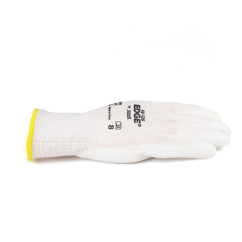 ANSELL 劳保手套48-125耐磨抗撕裂PU涂层定做防护工作批发线手套12双 7号