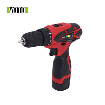 VOTO充电式手电钻多功能小锂电钻枪式微型电动螺丝刀批电起子 16.8V2电一充纸盒 蓝色其他 3