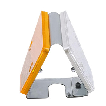 海斯迪克 gnjz-1090 梯形轮廓标 高速公路护栏反光标 单双面轮廓标 交通设施路标反光标 双面黄（6只）