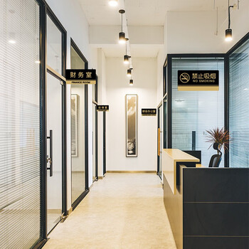 铂特体 亚克力标识牌透明边黑金洗手间指示牌门牌办公室门墙贴 总经理室 24.5*12cm