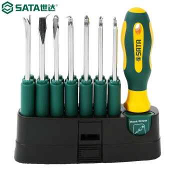 世达（SATA）09346 16件可换头螺丝批组套
