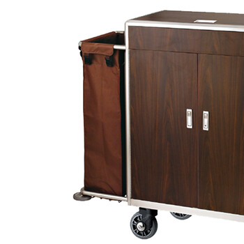 南 C-87A 南方多功能客房服务车 咖啡色 酒店客房服务车清洁工作车房口车宾馆布草推车