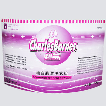 超宝（CHAOBAO）DFG002 增白彩漂洗衣粉 酒店洗衣房商用大桶白色织物洗衣粉 20KG/桶