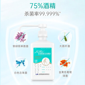 洁芙柔 速干免洗洗手液免洗手消毒液杀菌消毒酒精洗手液500ml*24瓶