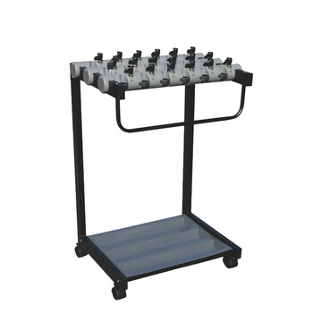 兰诗（LAUTEE）DA2085 带锁雨伞架酒店银行雨伞架落地收纳架 12头雨伞架