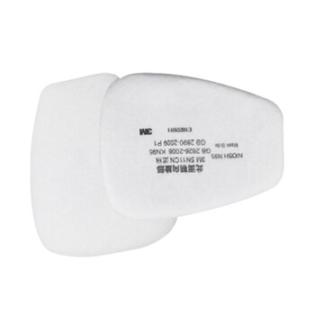 3M 5N11 过滤棉 6200和7502 防毒面具配件 N95滤棉 滤毒棉 10片/盒   4盒/件