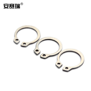 安赛瑞 不锈钢轴用挡圈（100个装）弹性挡圈轴用外卡卡簧C型卡环 Φ25 430238