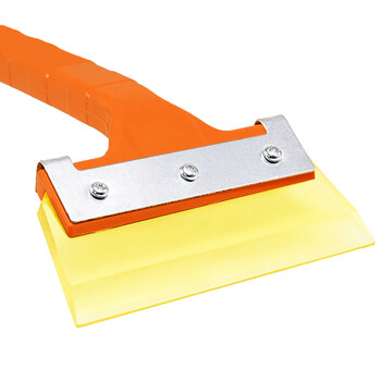 兰诗（LAUTEE）CD-4007 铁片牛津除雪铲 户外冰霜除雪铲子 车用冬季冰铲刮雪板 铁片长柄 三颗螺丝 单个装