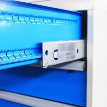 万尊重型工具柜工具车四抽一门移动式车间件分类柜储物柜WZ-GJC-Z04M