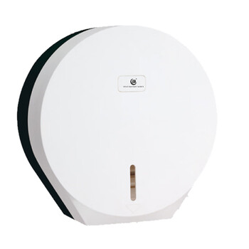 北奥（Beao）OK-500A 塑料大卷纸盒黑白色 酒店大擦手纸盒壁挂式 卫生间厕纸盒厕纸架