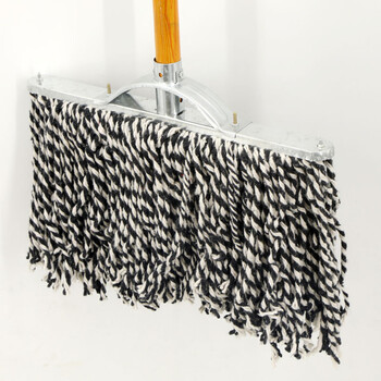 康丽雅 排拖40CM 老式木柄尘推物业车间棉线拖把平板地拖加固铁头 1个装