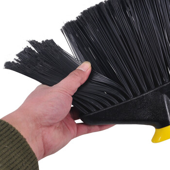 益美得 园林大号扫把加厚长杆笤帚庭院户外清扫工具 黄头硬毛款