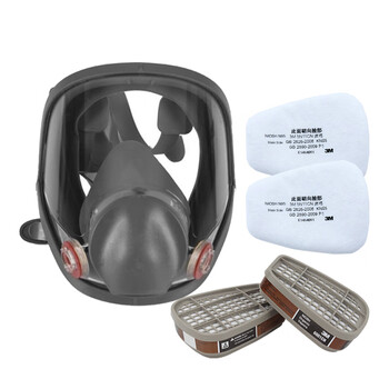 3M6800防毒面具防有毒气体防有机蒸气化工喷漆专用配6001滤毒盒