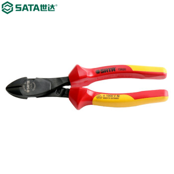 世达（SATA）72620 G系列VDE重型绝缘耐压斜嘴钳8 72620