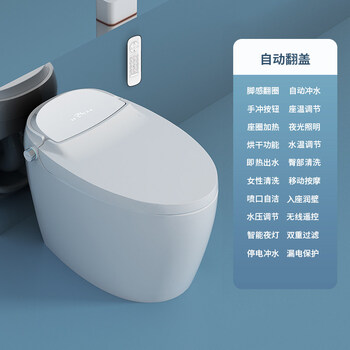 生态通用智能马桶全自动翻盖虹吸式小户型电动无水压限制家用一体自动