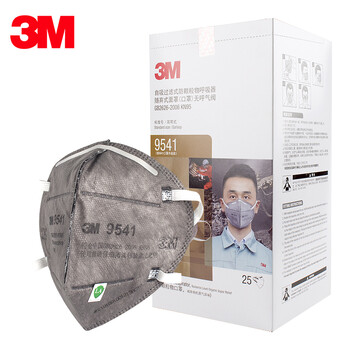 3M口罩9041升级版9541防尘口罩防雾霾防装修异味骑行透气 25只/盒