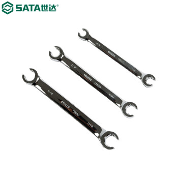 世达（SATA）41103 英制全抛光双开口扳手1/2"x9/16"