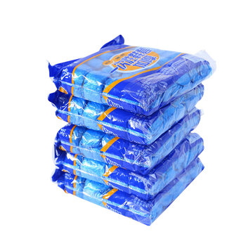 兰诗（LAUTEE）DA6032 一次性鞋套耐磨塑料脚套防尘鞋套 特厚2.0g蓝色100只/包3包装