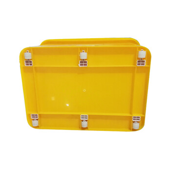 恬晨牌 68L黄色塑料钢化医疗废物收纳箱 医疗废物收纳盒医疗整理箱储物箱超大加厚储物箱