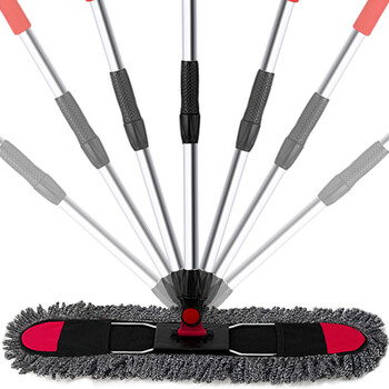 益美得 商用平板拖把大号棉线地板拖把纤维墩布尘推拖把 纤维款60cm平板拖把