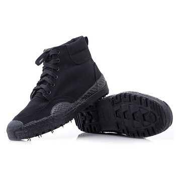 者也 3520高帮鞋解放鞋透气劳保胶鞋男防滑耐磨帆布鞋登山鞋户外徒步鞋 40码