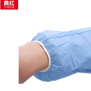 鼎红 一次性工作服无纺布带帽防护服防尘服工作服喷漆打扫透气连体服(5件装）蓝色SMS加厚款（有帽无脚套）