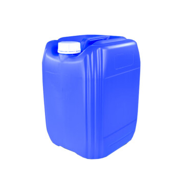 兰诗（LAUTEE）DA2203 塑料桶蓝堆码桶密封化工桶白色方桶包装桶 25L乳白色B款