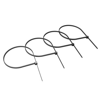 讯浦 尼龙扎带 多功能束线带 自锁式尼龙理线带 7.6mm宽*400mm长 黑色200根装 T6-140