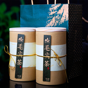茗山生态茶 茶叶 毛尖绿茶 新茶 春茶嫩芽  双罐装共300g
