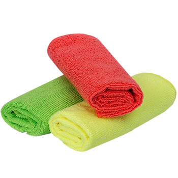 兰诗（LAUTEE）PA1044 蓝色微纤双面方巾毛巾 40*40