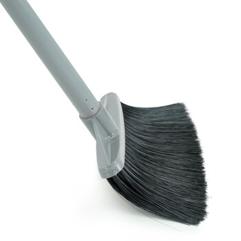 益美得 MJ1301 塑料防风扫把簸箕套装组合商用软毛扫帚畚斗垃圾铲 灰色组合