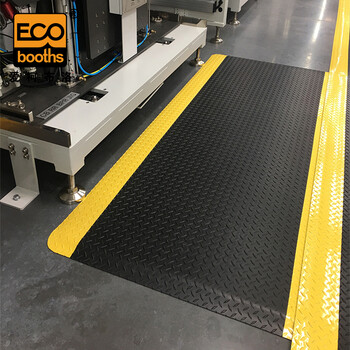 爱柯部落 防静电抗疲劳地垫 加厚三层PVC警示防滑地垫 宽60cm×90cm加厚耐磨型工厂车间脚垫111402