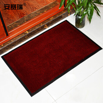 安赛瑞 消毒地垫 商用鞋底消毒地垫吸尘吸水脚垫 180×250cm 沾酒精消毒水吸水垫 公司商场防尘地垫 红色26950