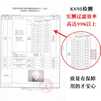 吉象 KN95口罩 防颗粒物自吸式呼吸器 口罩 30支/应急期简包装 独立包装 KN95