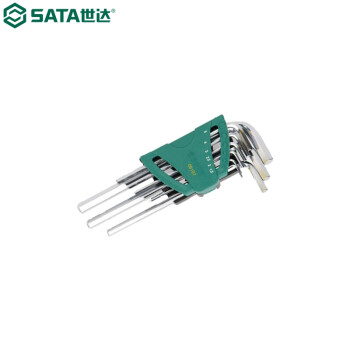 世达（SATA）09107 9件加长内六角扳手组套 09107 钢