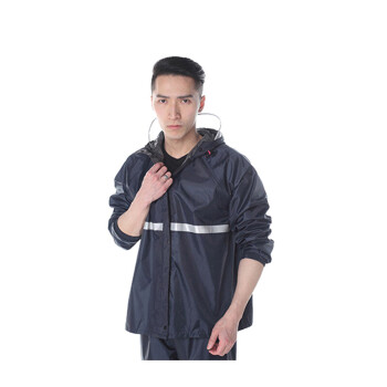 星工（XINGGONG）分体雨衣套装 成人雨衣男女士加厚雨衣雨裤 4XL码藏青WF040