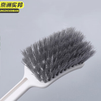 京洲实邦【简洁灰1个装+挂钩】无死角清洁厕所刷子壁挂式洁蹲便器刷子JZSB-9796B