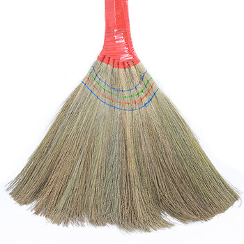 金诗洛 KSL243 清洁扫把 （5个）工厂学校扫地扫帚 加大加厚笤帚 红柄芒草扫把