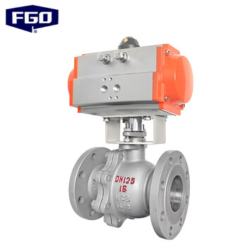 FGO 气动球阀 碳钢四氟密封 1.6mpa Q641F-16C DN125